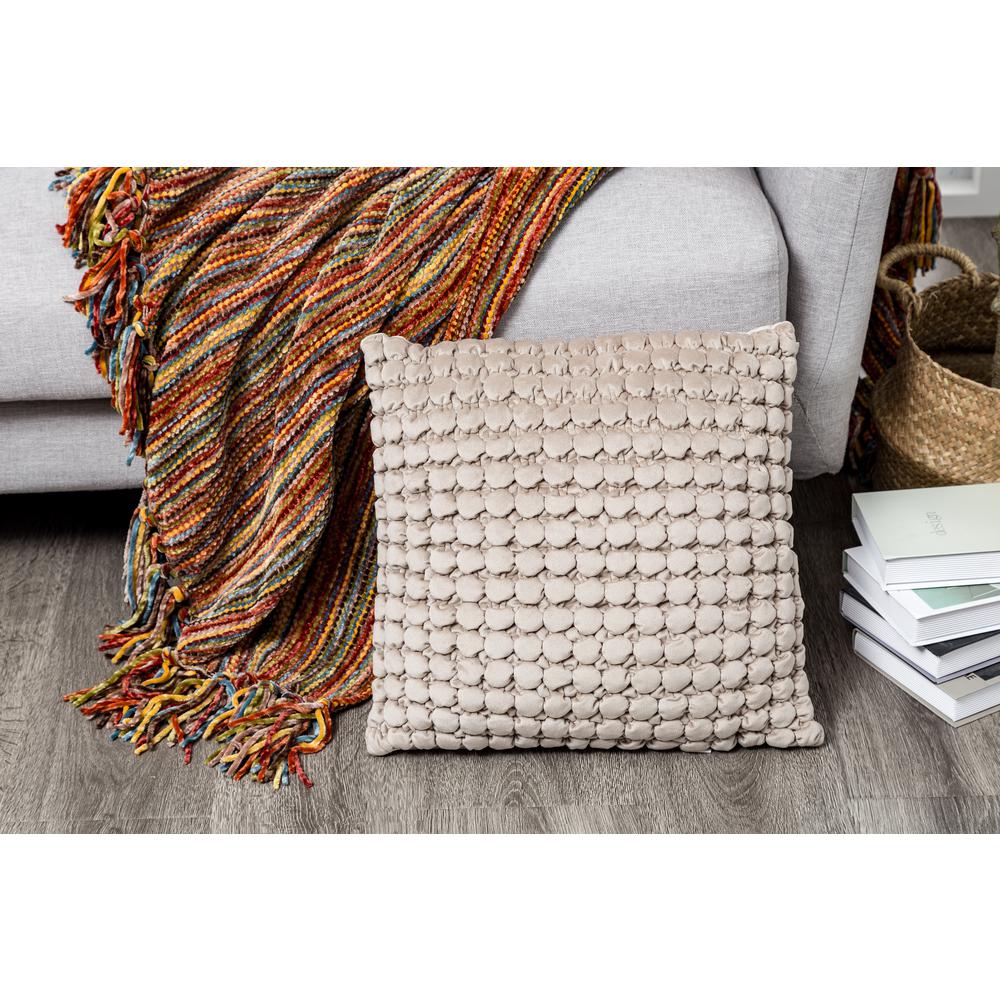 THALASA PILLOWS BROWN  PO24  18" X 18"