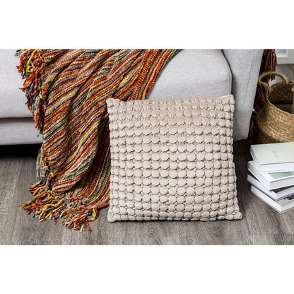 THALASA PILLOWS BROWN  PO24  18" X 18"