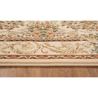 Aubusson 01 Traditional Medallion Area Rug – Beige