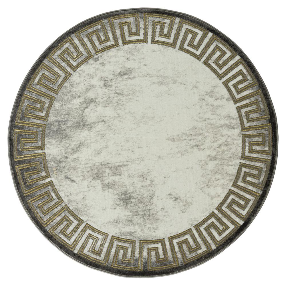 BROOKLYN  L.GREY  BK05  5'2'' X 5'2'' ROUND
