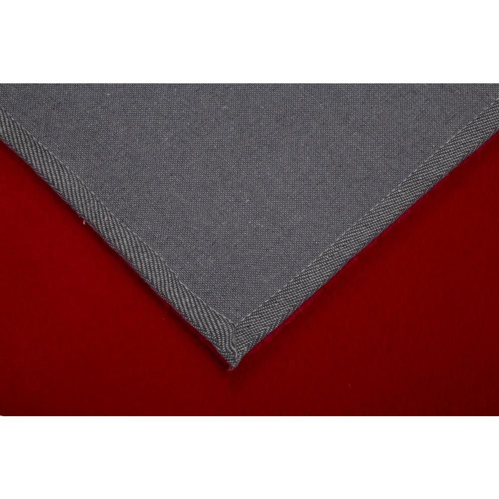 FAUX RABBIT FUR RED RB03  3'6" X 5'6"