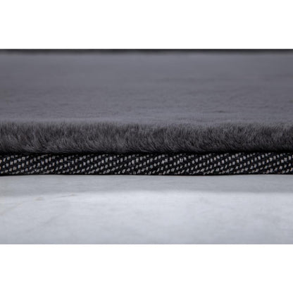 FAUX RABBIT FUR GREY  RB04 3'6" X 5'6"