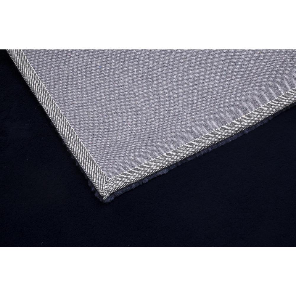 FAUX RABBIT FUR NAVY RB13  3'6" X 5'6"