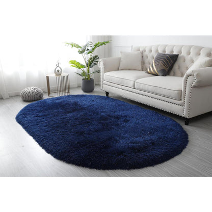 MANHATTAN NAVY BLUE  MH03  5' X 8' OVAL
