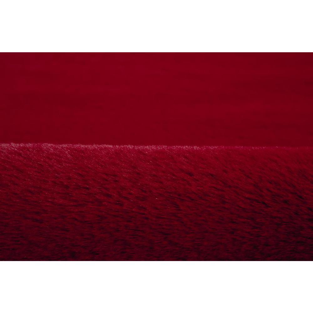 FAUX RABBIT FUR RED RB03  3'6" X 5'6"