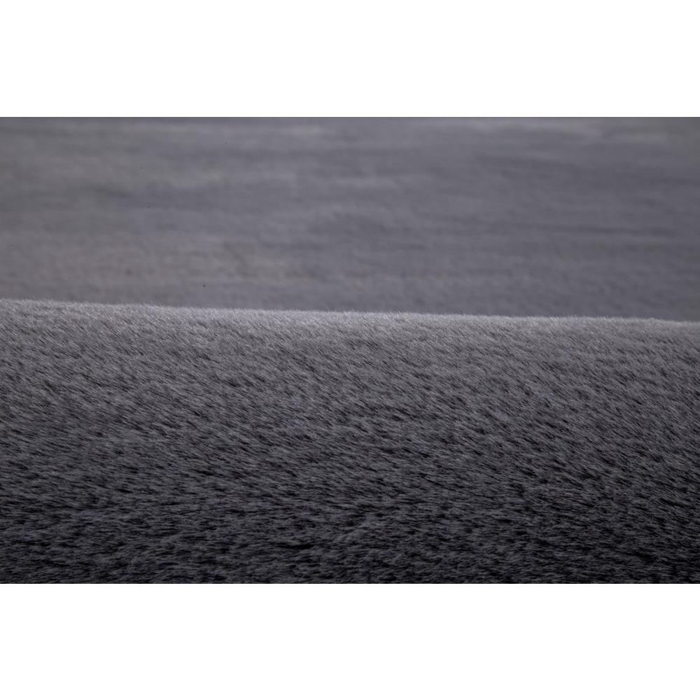FAUX RABBIT FUR GREY  RB04 3'6" X 5'6"