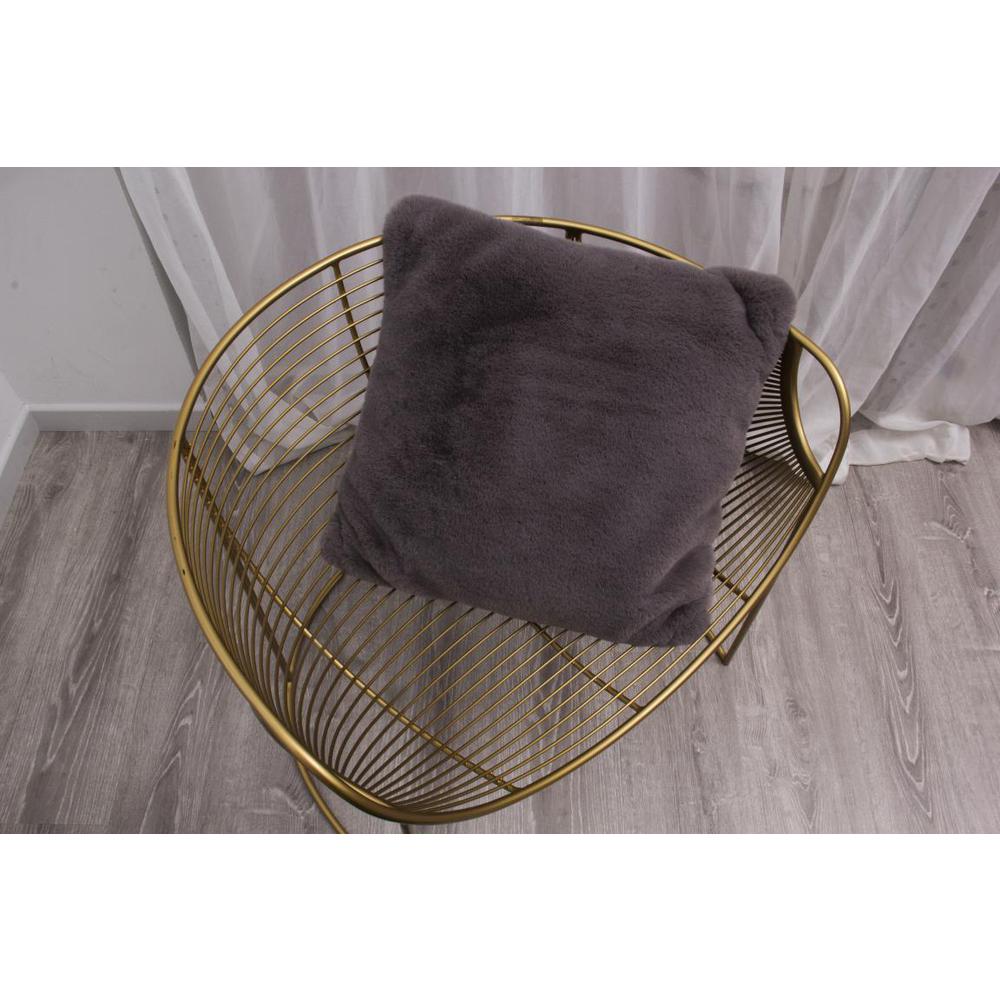 FAUX RABBIT FUR GREY  RB04 3'6" X 5'6"