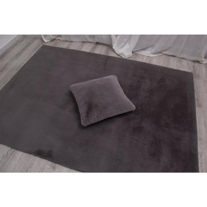 FAUX RABBIT FUR GREY  RB04 3'6" X 5'6"