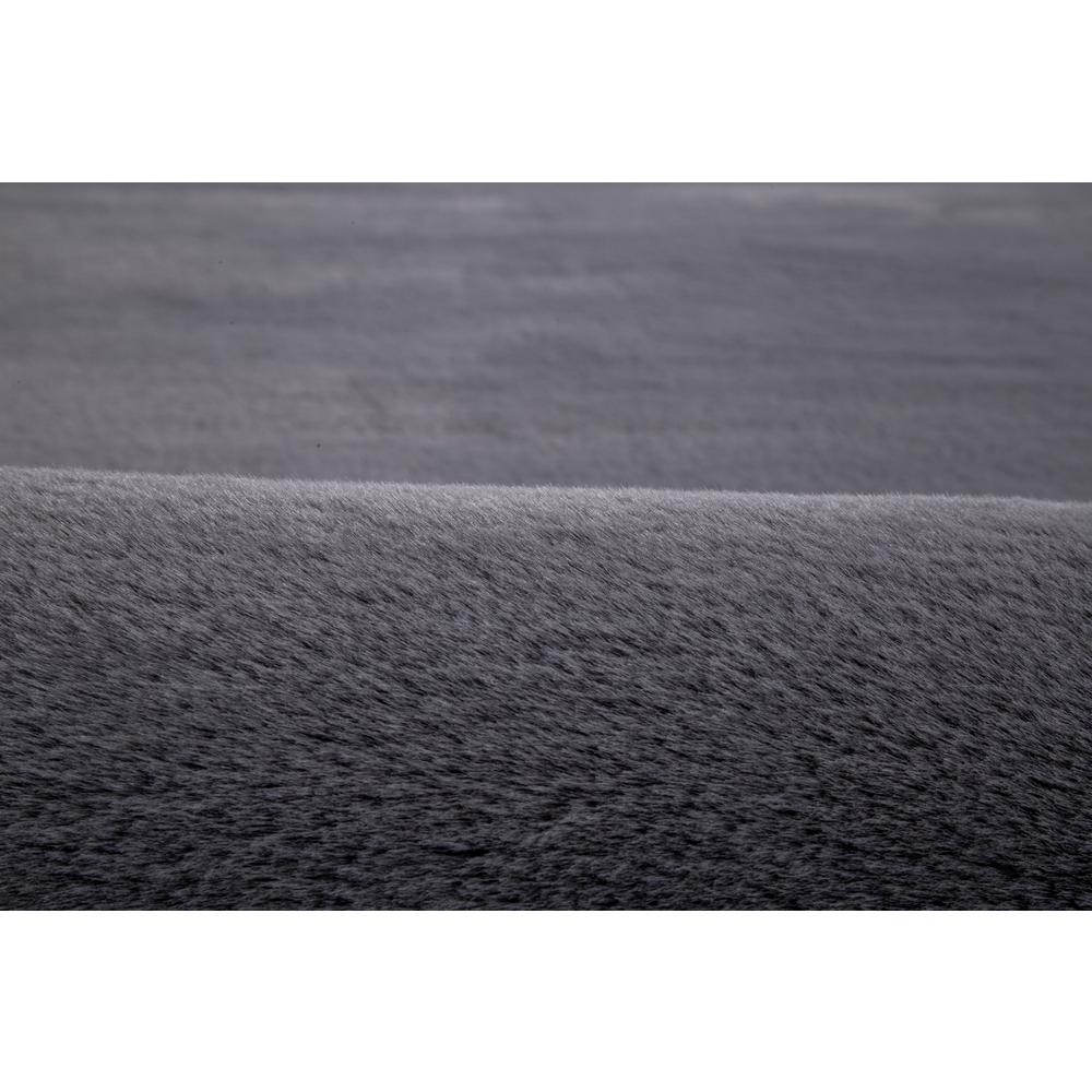 FAUX RABBIT FUR GREY  RB04 3'6" X 5'6"