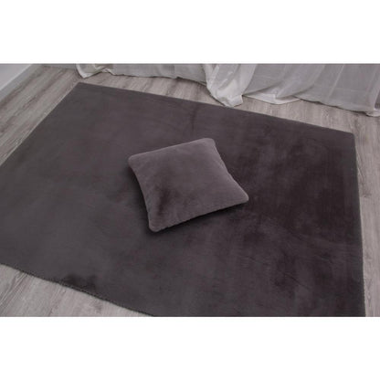 FAUX RABBIT FUR GREY  RB04 3'6" X 5'6"