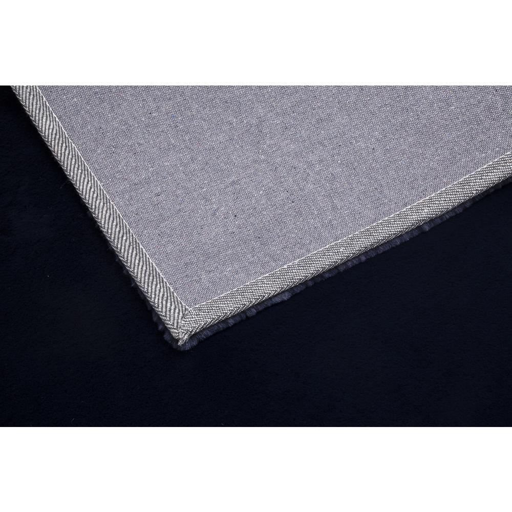 FAUX RABBIT FUR NAVY RB13  3'6" X 5'6"