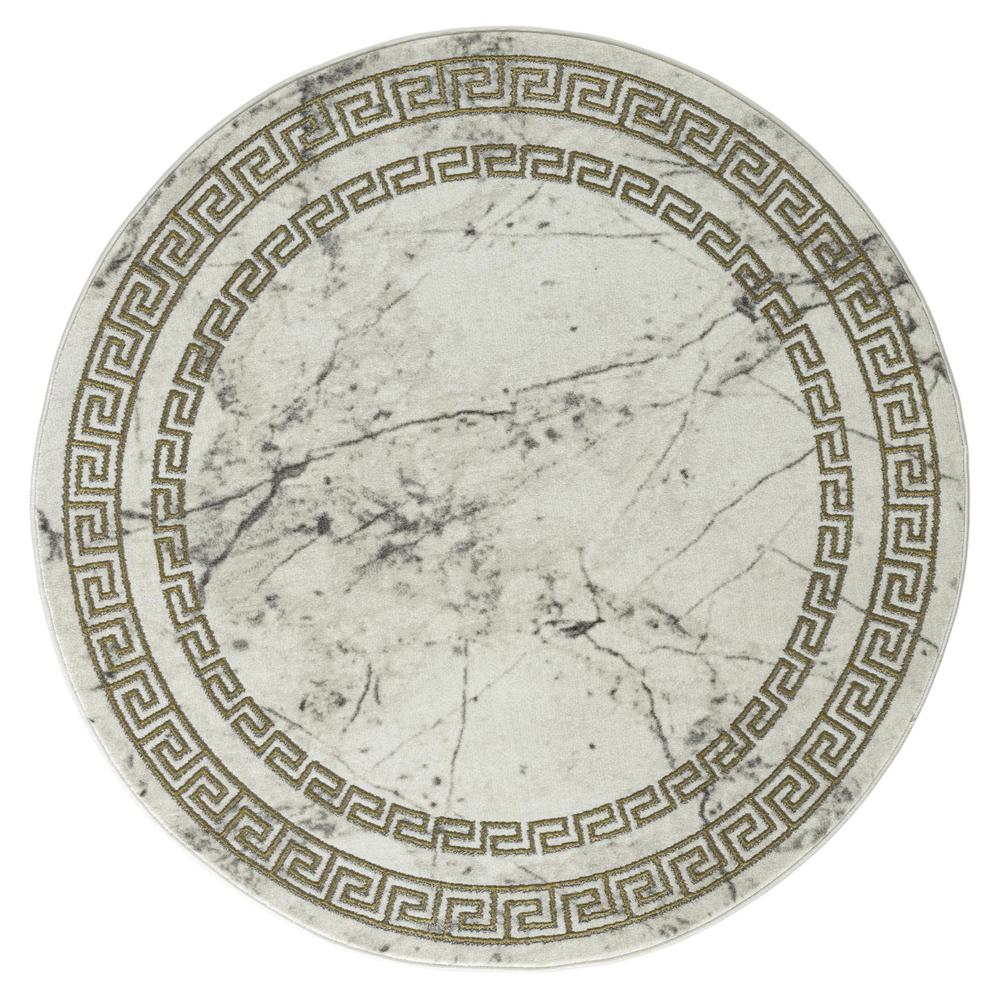 BROOKLYN  L.GREY BK02 7'10"  X 7'10" Round