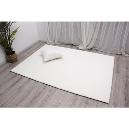 FAUX RABBIT FUR  WHITE RB01 7'6" X 9'6"