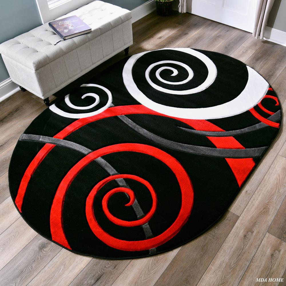 ORELSI COLLECTION OR02 5'2" X 7'5" OVAL