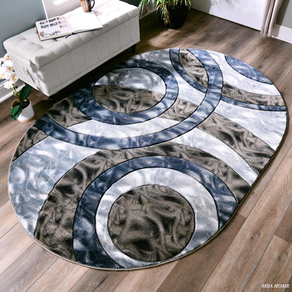 ORELSI COLLECTION OR73 5'2" X 7'5" OVAL