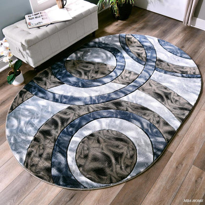 ORELSI COLLECTION OR73 5'2" X 7'5" OVAL