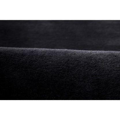 FAUX RABBIT FUR BLACK  RB02 5' X 7'