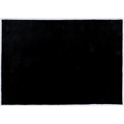 FAUX RABBIT FUR BLACK RB02 7'6" X 9'6"
