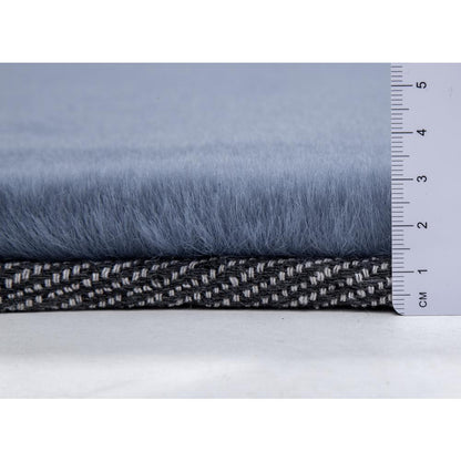 RABBIT SKIN BLUE RB10   5' X 7'