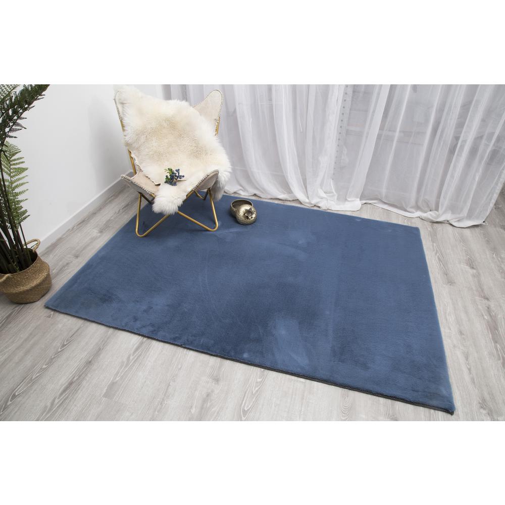 RABBIT SKIN BLUE RB10   5' X 7'