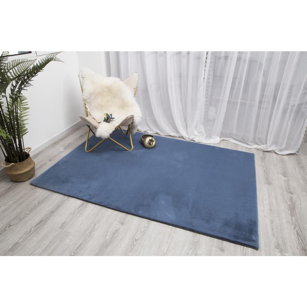RABBIT SKIN BLUE RB10   5' X 7'