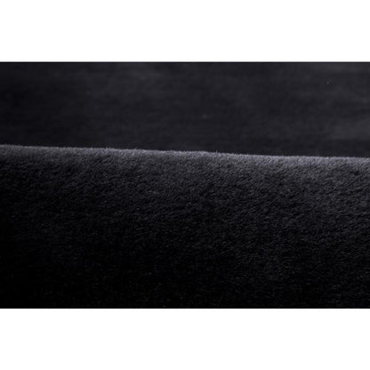 FAUX RABBIT FUR BLACK RB02 7'6" X 9'6"