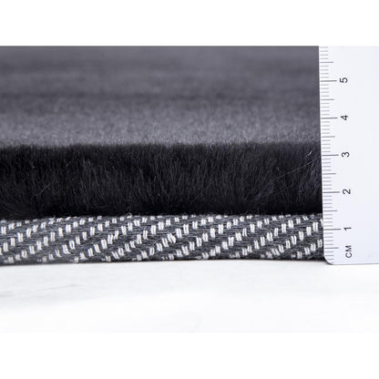 FAUX RABBIT FUR BLACK RB02 7'6" X 9'6"
