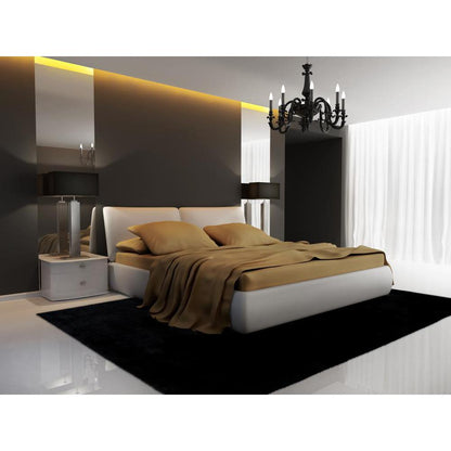 FAUX RABBIT FUR BLACK RB02 7'6" X 9'6"