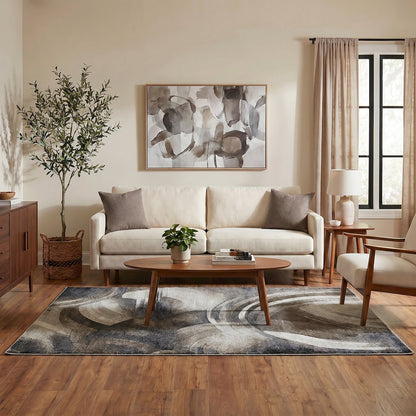 Alloy Collection AY01 Artistic Neutral Pattern Area Rug
