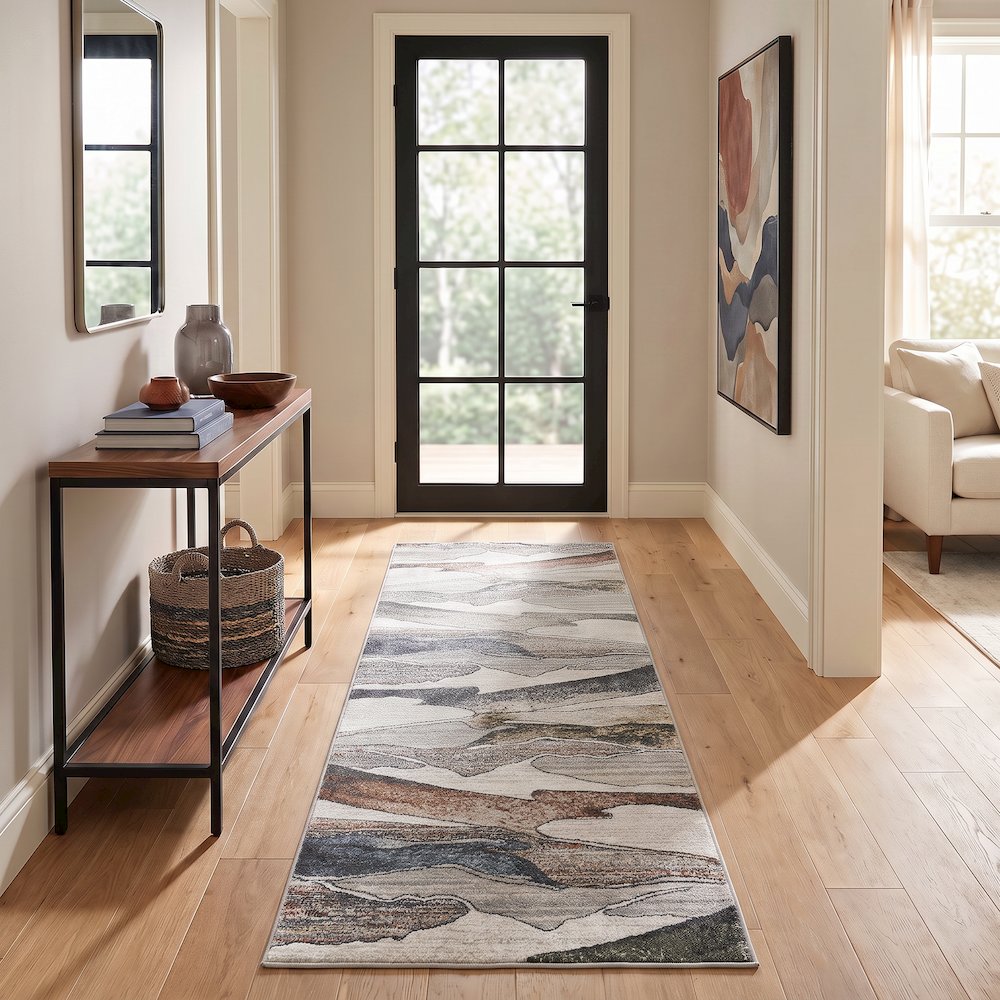 Alloy Collection AY02 Multi Color Artistic Pattern Area Rug
