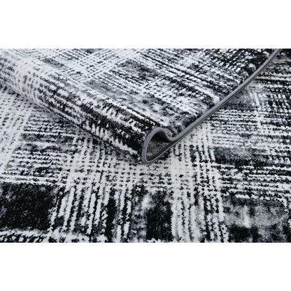Alloy Collection AY05 Textured Plaid Pattern Area Rug