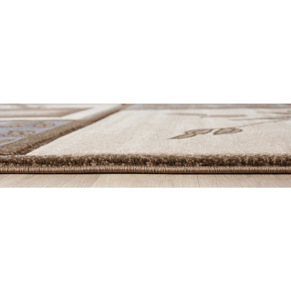 Alexia 11 Traditional Patchwork Area Rug – Blue, Brown & Beige