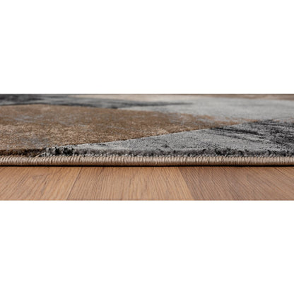 Alexia Geometric Area Rug – Brown, Gray & Charcoal
