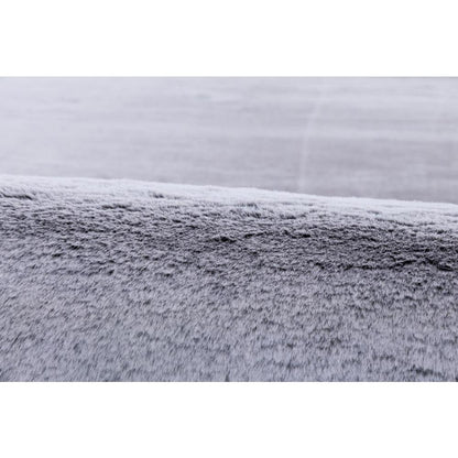 FAUX RABBIT FUR  GREY FU01  01 5' X 7'