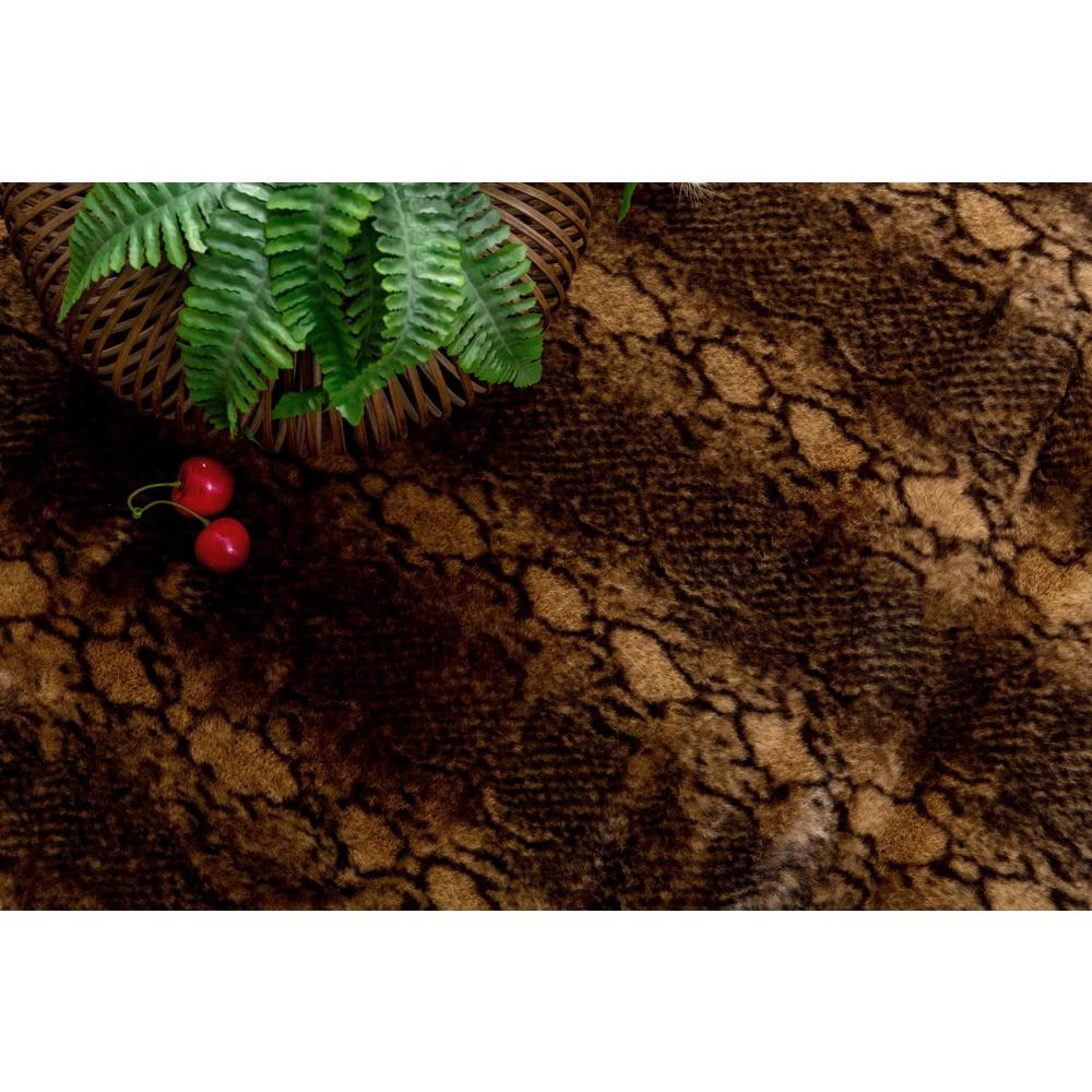 FAUX  FUR SNAKE FU03  5' X 7'