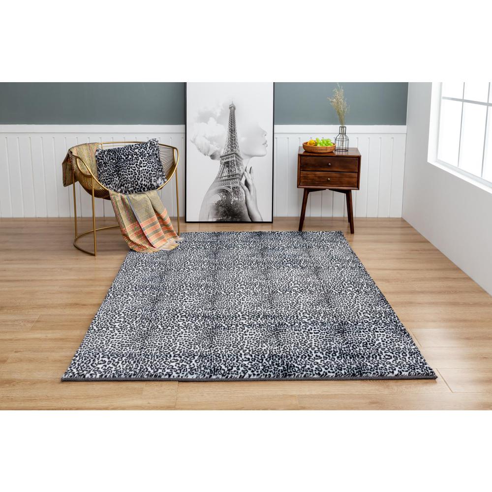 FAUX FUR LEOPARD FU04 5' X 7'