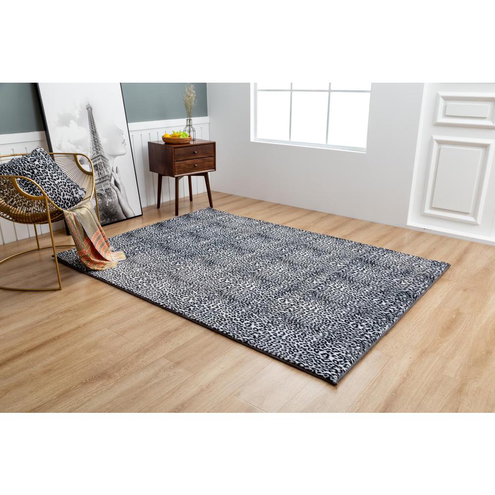 FAUX FUR LEOPARD FU04 5' X 7'