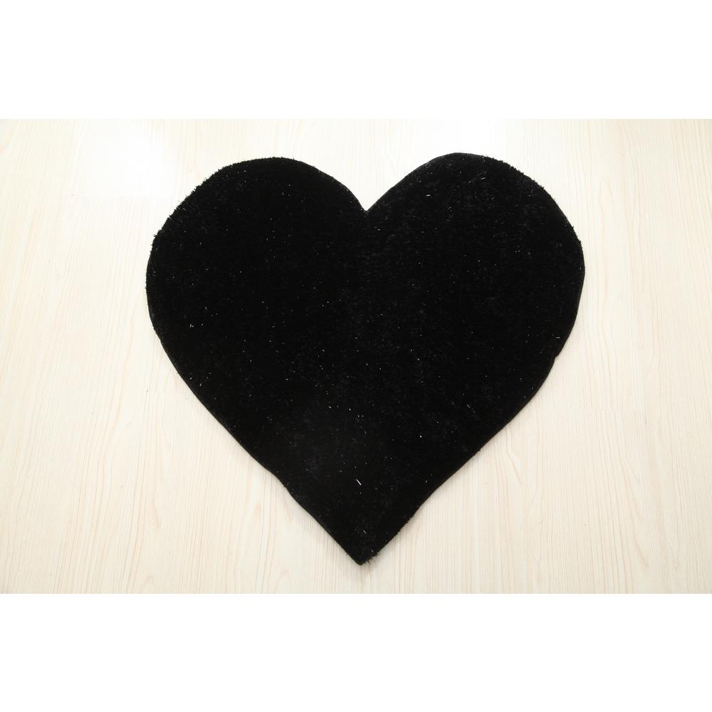 HEART BLACK 2'4 X 2'4