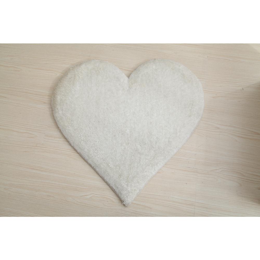 HEART WHITE  2'4 X 2'4