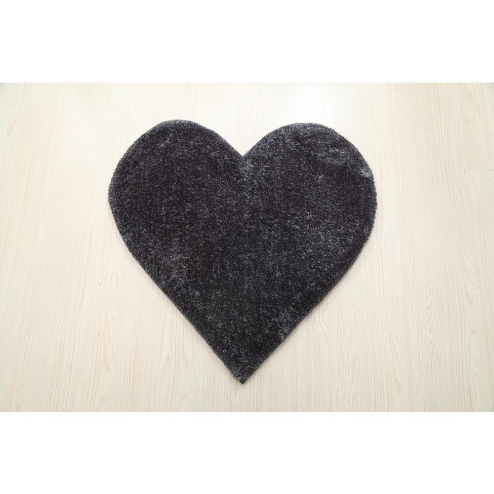 HEART D.GREY  2'4 X 2'4