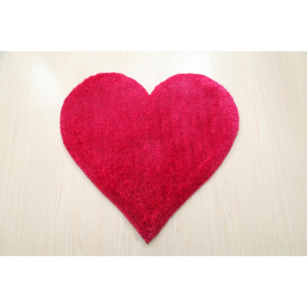 HEART ROSE/PINK  2'4 X 2'4