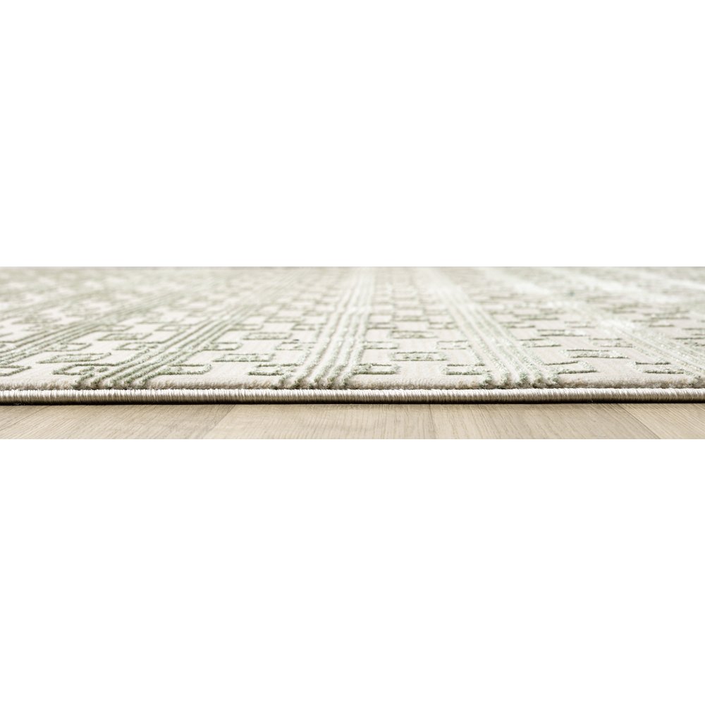 Ksamil 17 Green Greek Key Area Rug