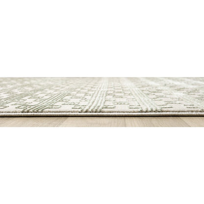 Ksamil 17 Green Greek Key Area Rug