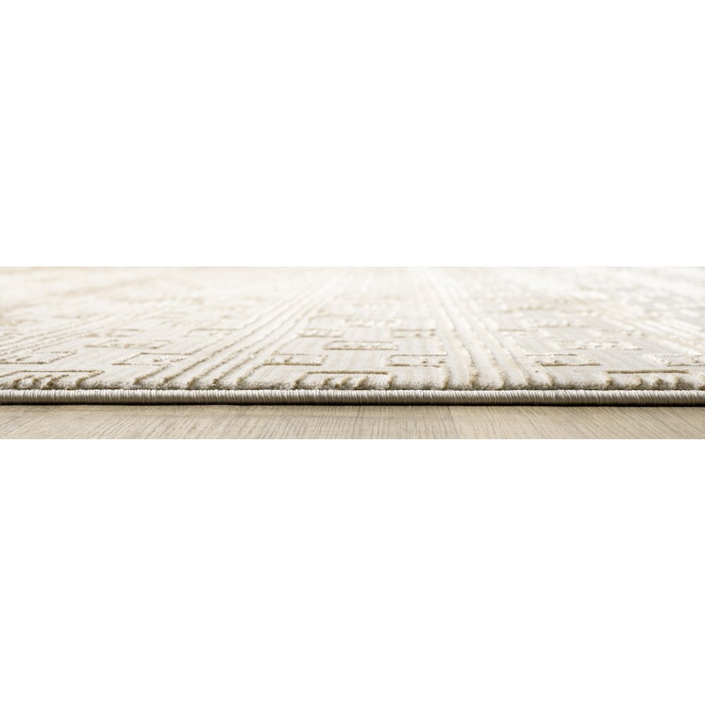Ksamil 19 Beige Greek Key Area Rug