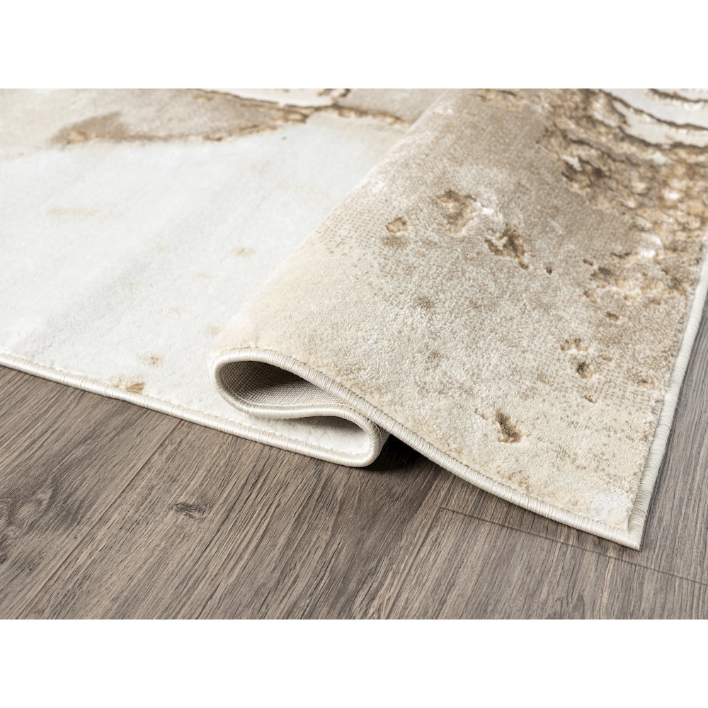 Lavell 03 Contemporary Beige Stone Rug