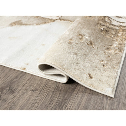 Lavell 03 Contemporary Beige Stone Rug