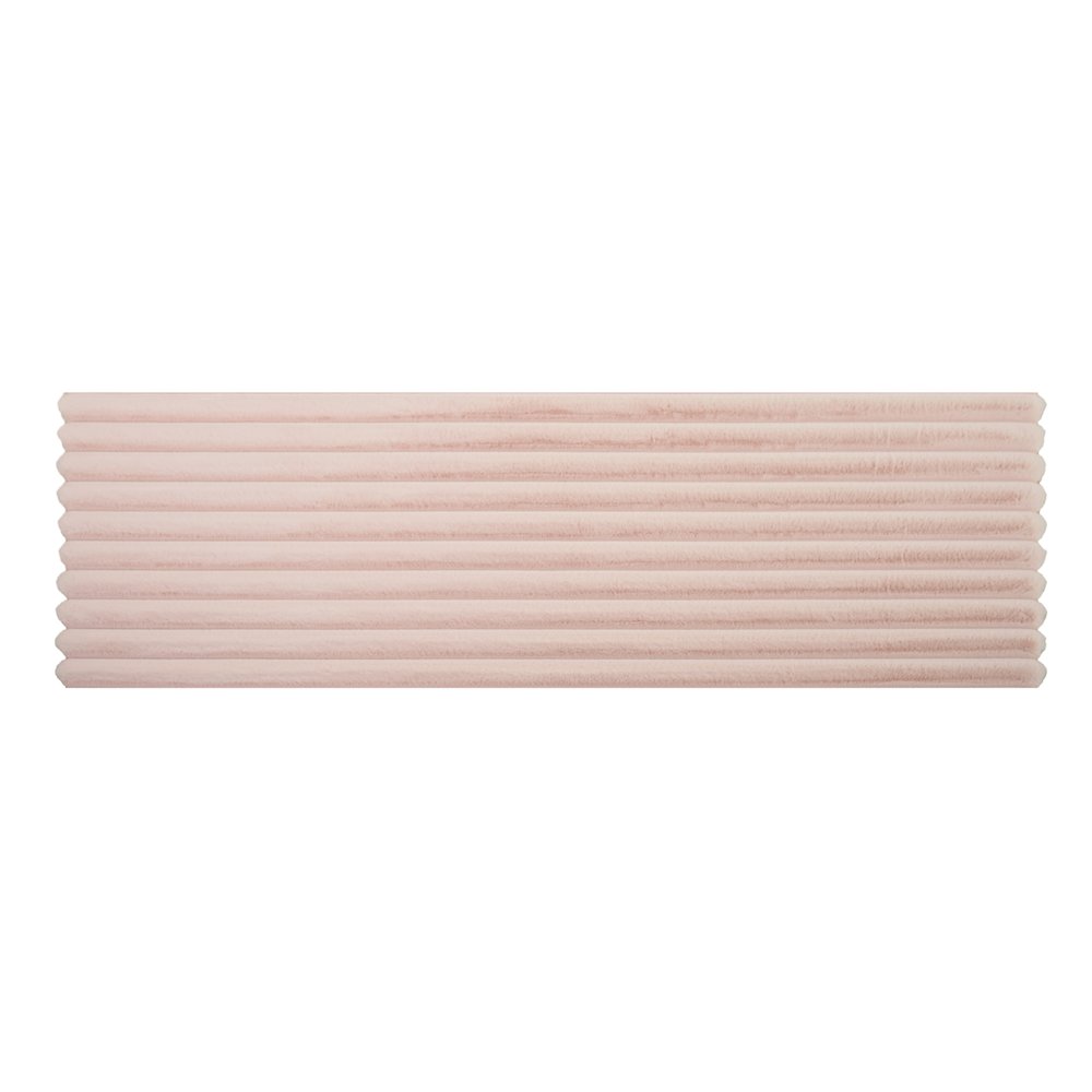 Madrid 05 Pink Plush Wide Corduroy Memory Foam Area Rug