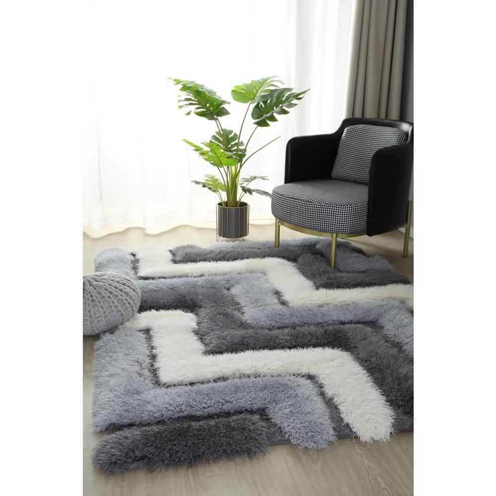 MDA 3 D  SHAG  MDA02  5' X 7'