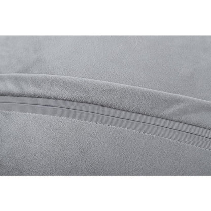 Mateos MS02P Grey Black White Modern Curve Throw Pillow