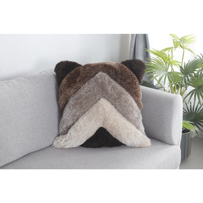 Mateos MS16P Brown Beige Chevron Throw Pillow